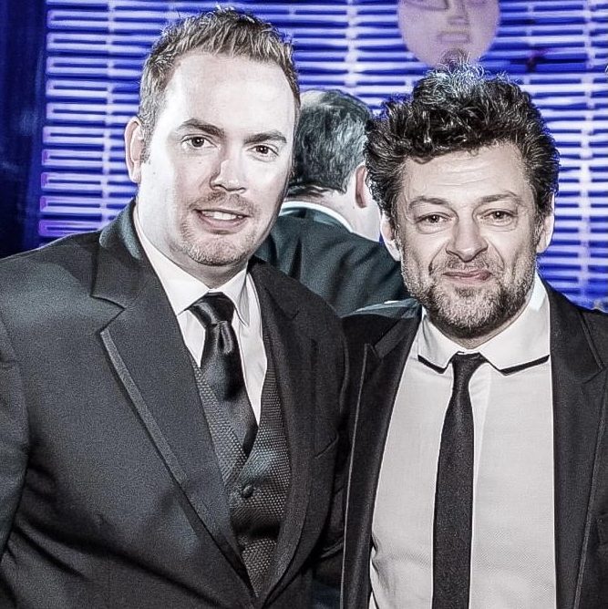 Jeff with Actor/Director Andy Serkis at the VES Awards.